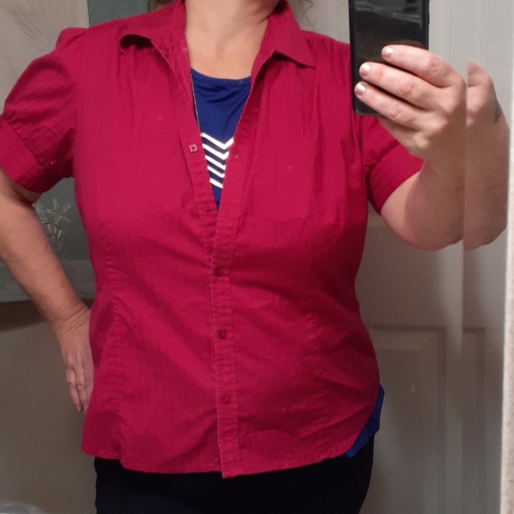 Plum colored blouse